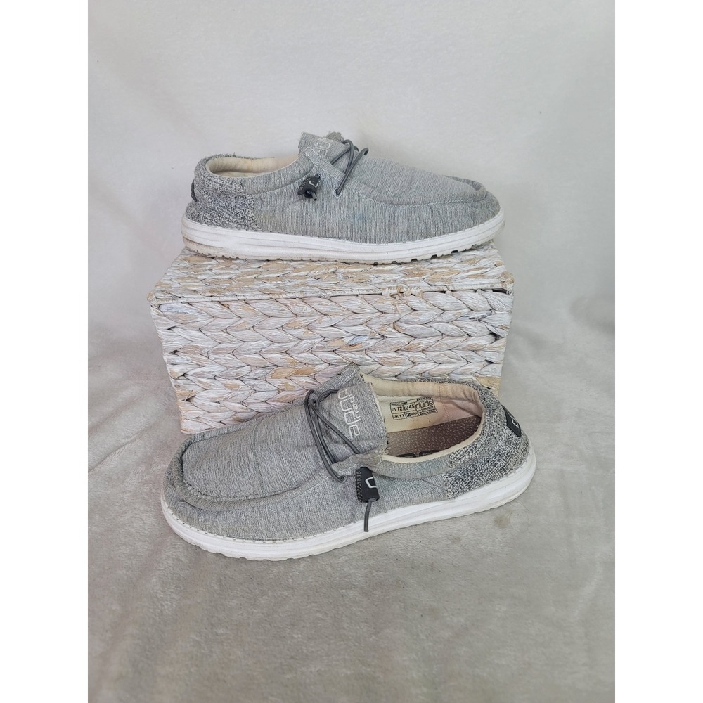 Hey Dude Wally Funk Coastal Grandpa Grey Slip On Loafers Mens 12 Cali Casual